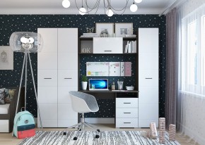 Полка 1200 НЕНСИ (Венге/Белый глянец) в Озерске - ozersk.mebel24.online | фото 2