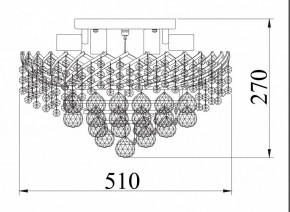 Потолочная люстра Maytoni Karolina DIA120-09-G в Озерске - ozersk.mebel24.online | фото 4