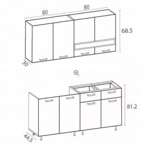 РИО-2 ЛДСП Кухонный гарнитур 1,6 м в Озерске - ozersk.mebel24.online | фото 7