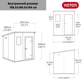 Сарай Манор Пентхаус 6x6 (MANOR PENT 6x6) в Озерске - ozersk.mebel24.online | фото 3