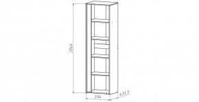 ЛИНДА-1 Шкаф 1-о дверный для белья (ЛНД.01) в Озерске - ozersk.mebel24.online | фото 2