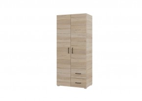 Шкаф 2-х створчатый с ящиками VICTOR (Сонома) в Озерске - ozersk.mebel24.online | фото