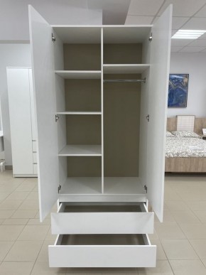 Шкаф 2-ств. с 2 ящиками "Бьянко" в Озерске - ozersk.mebel24.online | фото 2