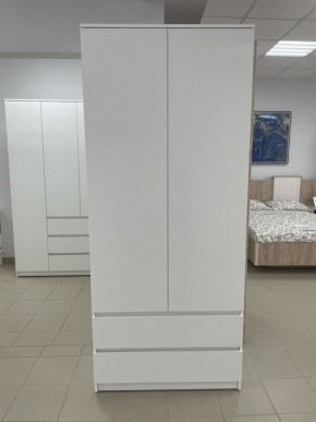 Шкаф 2-ств. с 2 ящиками "Бьянко" в Озерске - ozersk.mebel24.online | фото 3