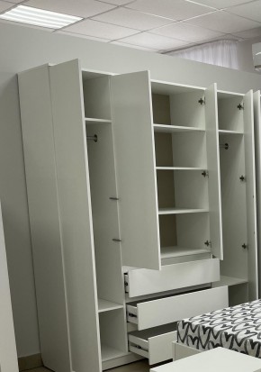 Шкаф 4-ств. с 3 ящиками "Бьянко" в Озерске - ozersk.mebel24.online | фото 2
