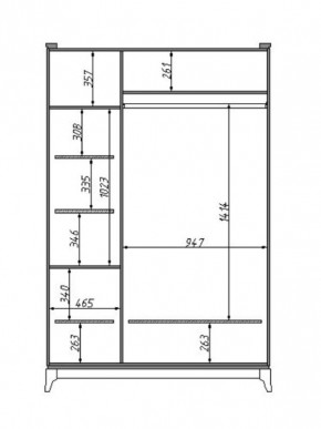 Шкаф для одежды Сабрина (ММ-302-01/03) с зеркалом в Озерске - ozersk.mebel24.online | фото