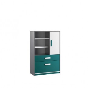 Шкаф книжный Кэнди КШ-2 Океан в Озерске - ozersk.mebel24.online | фото