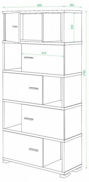 Шкаф комбинированный Домино СБ-30/5 в Озерске - ozersk.mebel24.online | фото 3