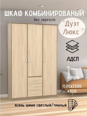 Шкаф комбинированный Дуэт Люкс без зеркала в Озерске - ozersk.mebel24.online | фото 3