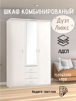 Шкаф комбинированный Дуэт Люкс с зеркалом в Озерске - ozersk.mebel24.online | фото 7