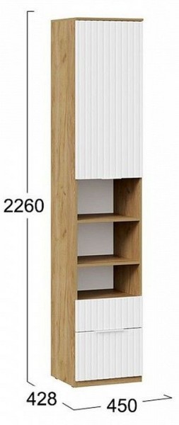 Шкаф комбинированный Хилтон Исп. 2 в Озерске - ozersk.mebel24.online | фото 8