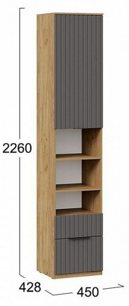 Шкаф комбинированный Хилтон Исп. 2 в Озерске - ozersk.mebel24.online | фото 8