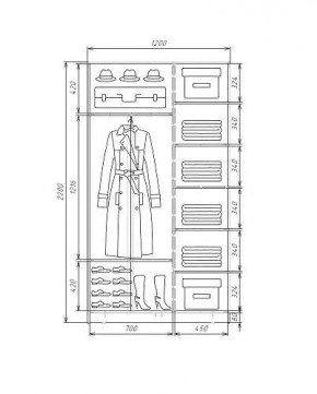 Шкаф-купе ХИТ 22-4-12-11 (420) в Озерске - ozersk.mebel24.online | фото 5