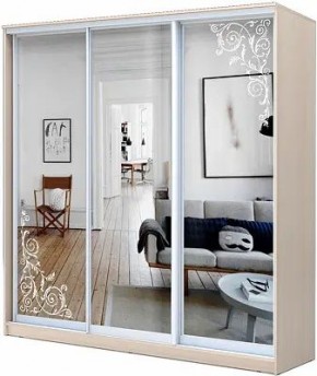 Шкаф-купе ХИТ 22-4-20-656 ОРНАМЕНТ в Озерске - ozersk.mebel24.online | фото