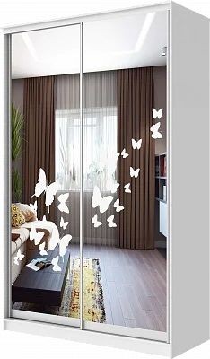 Шкаф-купе ХИТ 24-4-17-66 БАБОЧКИ в Озерске - ozersk.mebel24.online | фото