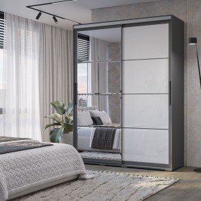 Шкаф-купе Крафт-6 1.6 м ШКК-06 (графит) в Озерске - ozersk.mebel24.online | фото