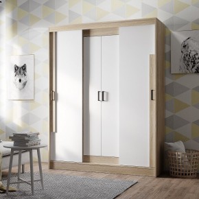 Шкаф-купе Смарт ШКК-06 (дуб сонома/белый) в Озерске - ozersk.mebel24.online | фото 1