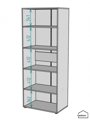 Шкаф Linnea MHR-2-2 2050х800х510 (Белый-М 11.1.2) в Озерске - ozersk.mebel24.online | фото 3