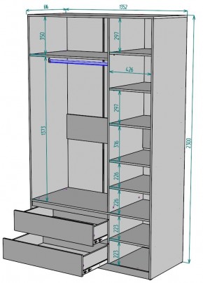 Шкаф Мальта H217 в Озерске - ozersk.mebel24.online | фото 2