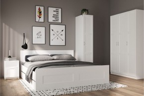 Шкаф ПЕГАС однодверный с рамочным фасадом, цвет белый в Озерске - ozersk.mebel24.online | фото 4