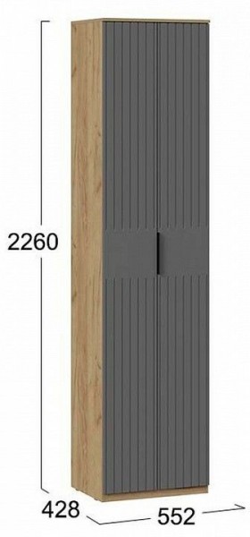 Шкаф платяной Хилтон Исп. 2 в Озерске - ozersk.mebel24.online | фото 6
