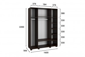 Шкаф платяной Монблан МБ-25К в Озерске - ozersk.mebel24.online | фото 9