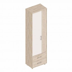 ГРАФ Шкаф 2-х створчатый с 2 ящиками (перламутр) в Озерске - ozersk.mebel24.online | фото