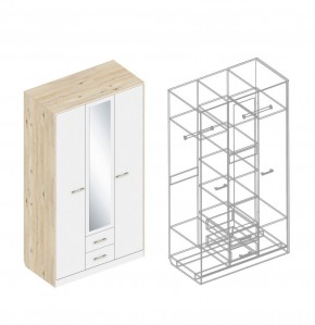 Шкаф "Милана" 3-х створчатый с 2 ящиками по центру в Озерске - ozersk.mebel24.online | фото 3