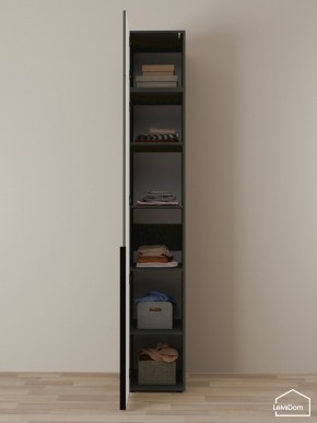 Шкаф с антресолью Linnea MHR-1A-2 2450х400х510 (Графит-М 11.1.25) в Озерске - ozersk.mebel24.online | фото 4