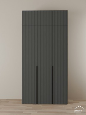 Шкаф с антресолью Linnea MHR-3A-2 2450х1200х510 (Графит-М 11.1.25) в Озерске - ozersk.mebel24.online | фото