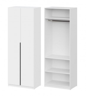 Шкаф ШК-5 + 2 полки (800) Белый текстурный в Озерске - ozersk.mebel24.online | фото