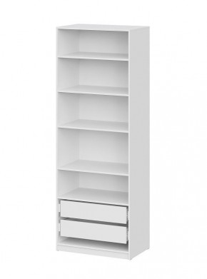 Шкаф ШК-5 + 4 полки + ящики (800) Белый текстурный в Озерске - ozersk.mebel24.online | фото