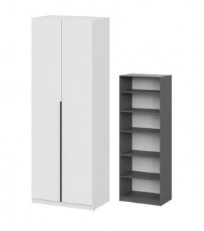 Шкаф ШК-5 + 4 полки (800) Белый текстурный в Озерске - ozersk.mebel24.online | фото 2