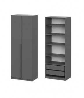 Шкаф ШК-5 + 4 полки + ящики (800) Графит в Озерске - ozersk.mebel24.online | фото