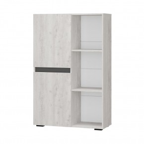 Шкаф стеллаж Мрия ШК-16 (Бетон пайн светлый/Графит) в Озерске - ozersk.mebel24.online | фото