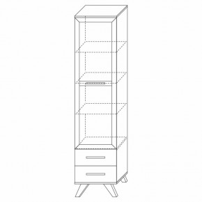 Шкаф-витрина 450 Вега Скандинавия в Озерске - ozersk.mebel24.online | фото 3