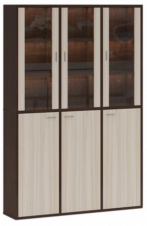 Шкаф-витрина Домино СУ(ш3в2)+3ФГ+3ФС в Озерске - ozersk.mebel24.online | фото