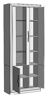 Шкаф-витрина Нобиле ШВтВ-ФСД-ФГК в Озерске - ozersk.mebel24.online | фото 2