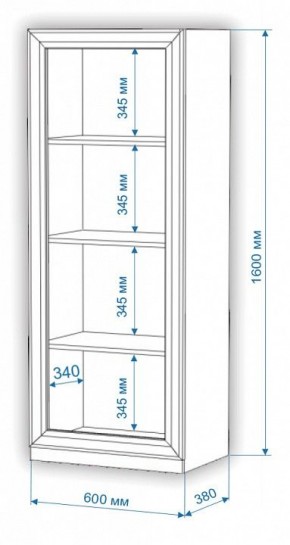 Шкаф-витрина Нобиле ВтН-ФС-ФГ в Озерске - ozersk.mebel24.online | фото 2