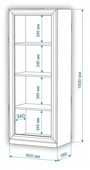 Шкаф-витрина Нобиле ВтН-ФСД в Озерске - ozersk.mebel24.online | фото 2