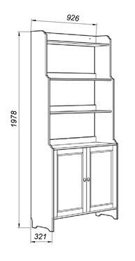 Стеллаж 20 Вествик, массив сосны, цвет белый в Озерске - ozersk.mebel24.online | фото 2
