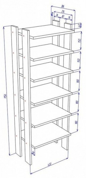 Стеллаж для обуви Cross СТЕЛ1 в Озерске - ozersk.mebel24.online | фото 4