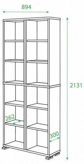 Стеллаж Домино нельсон ПУ-30-1 в Озерске - ozersk.mebel24.online | фото 2