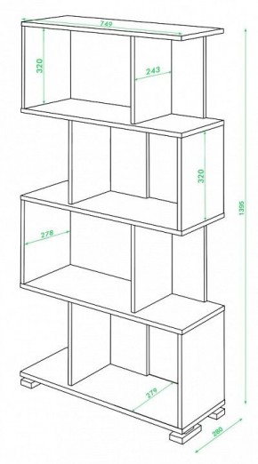 Стеллаж Домино нельсон СЛ-5-4 в Озерске - ozersk.mebel24.online | фото 2