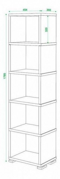 Стеллаж Домино СБ-15/5 в Озерске - ozersk.mebel24.online | фото 2