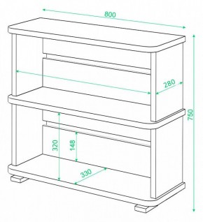 Стеллаж Домино СБ-25/2 в Озерске - ozersk.mebel24.online | фото 3