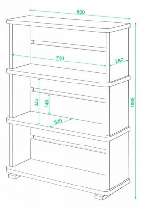 Стеллаж Домино СБ-25/3 в Озерске - ozersk.mebel24.online | фото 3