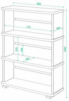 Стеллаж Домино СБ-25/3 в Озерске - ozersk.mebel24.online | фото 2