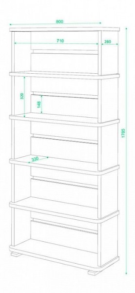 Стеллаж Домино СБ-25/5 в Озерске - ozersk.mebel24.online | фото 2