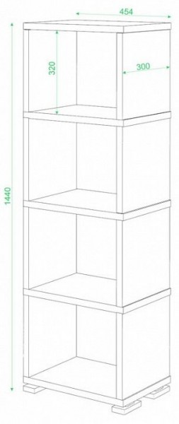 Стеллаж-колонка Домино СБ-15/4 в Озерске - ozersk.mebel24.online | фото 2